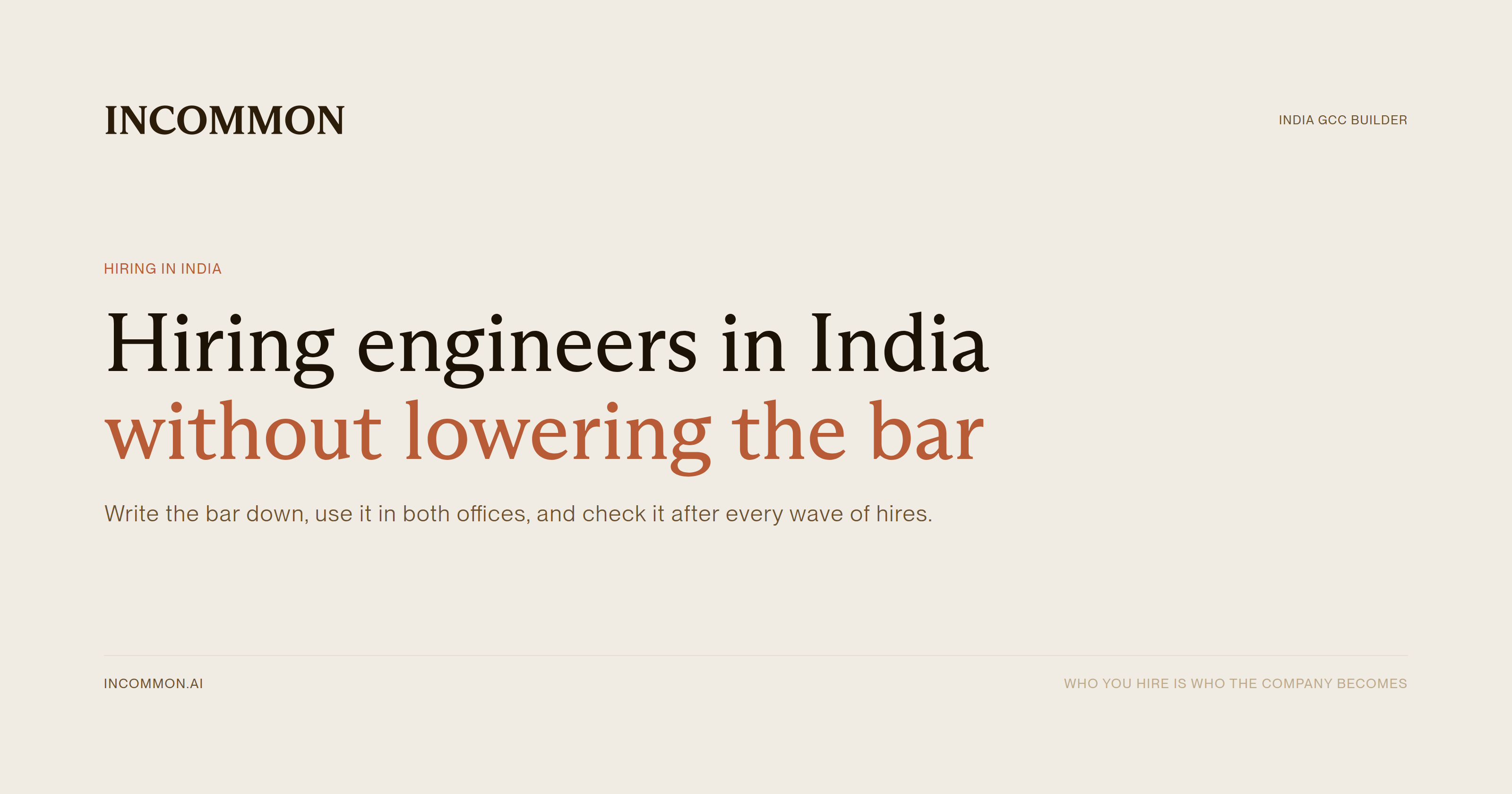How to hire engineers in India without lowering the bar