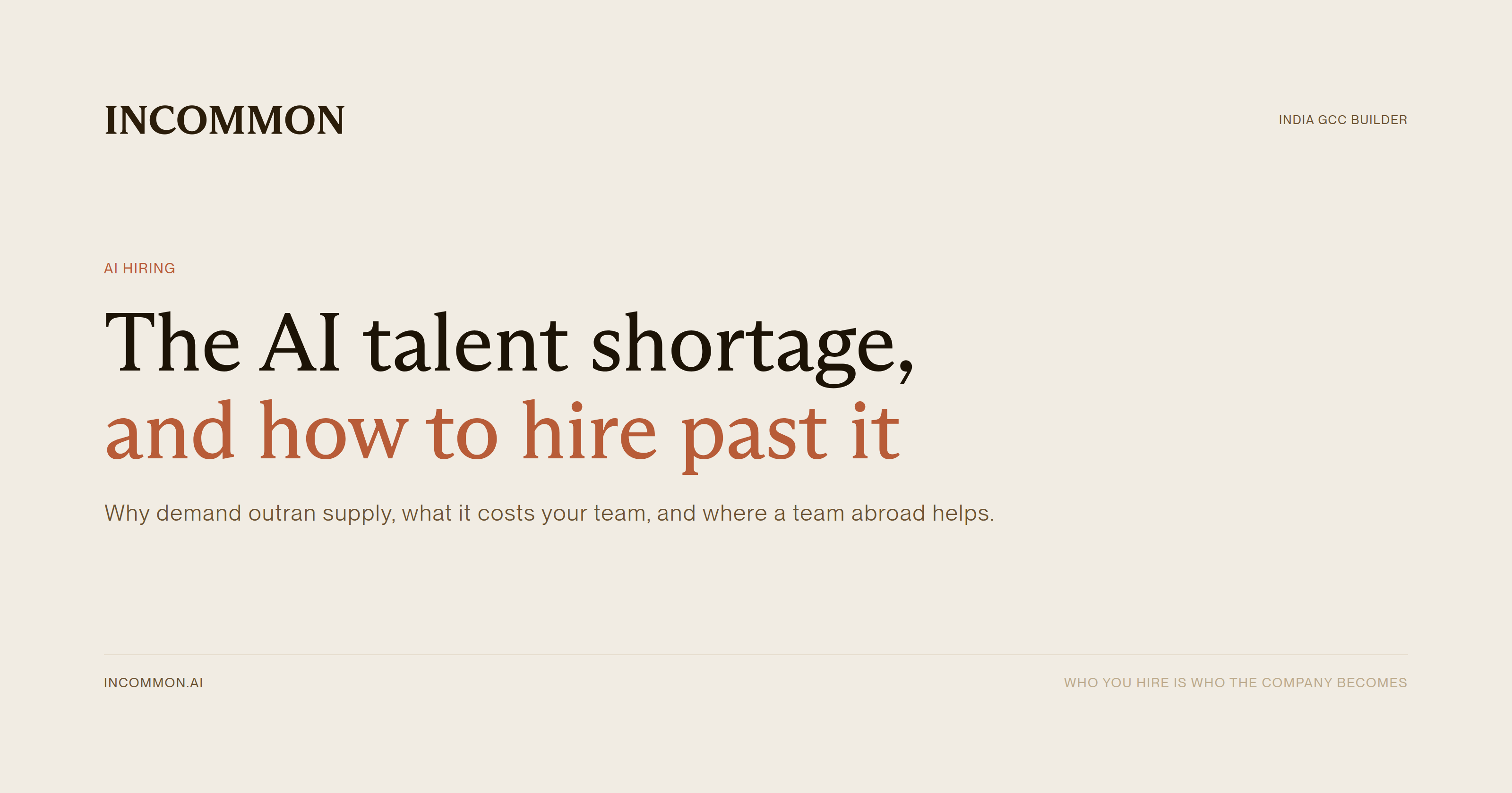AI talent shortage, and why offshoring your machine learning team might help