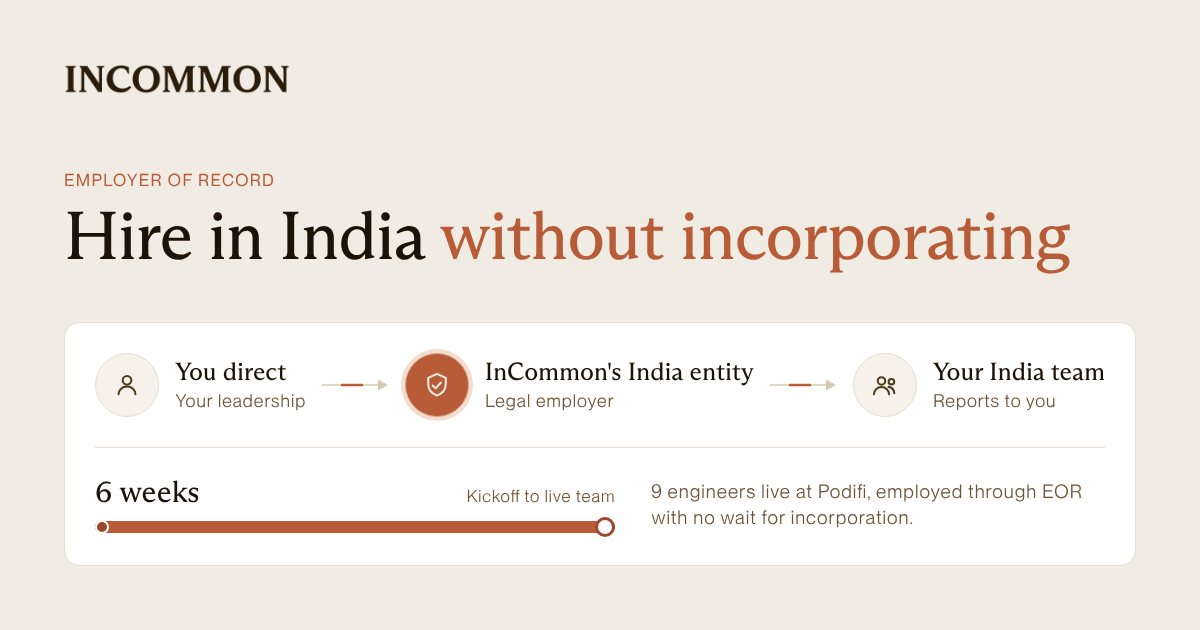 Employer-of-record route: hiring fast without incorporating