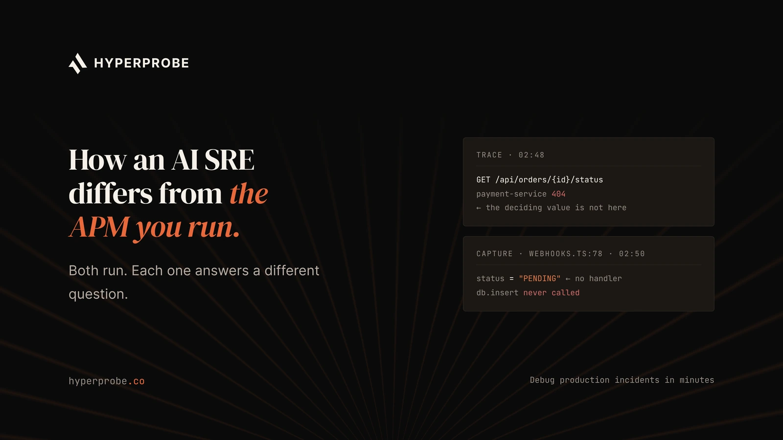 How an AI SRE differs from the APM you already run